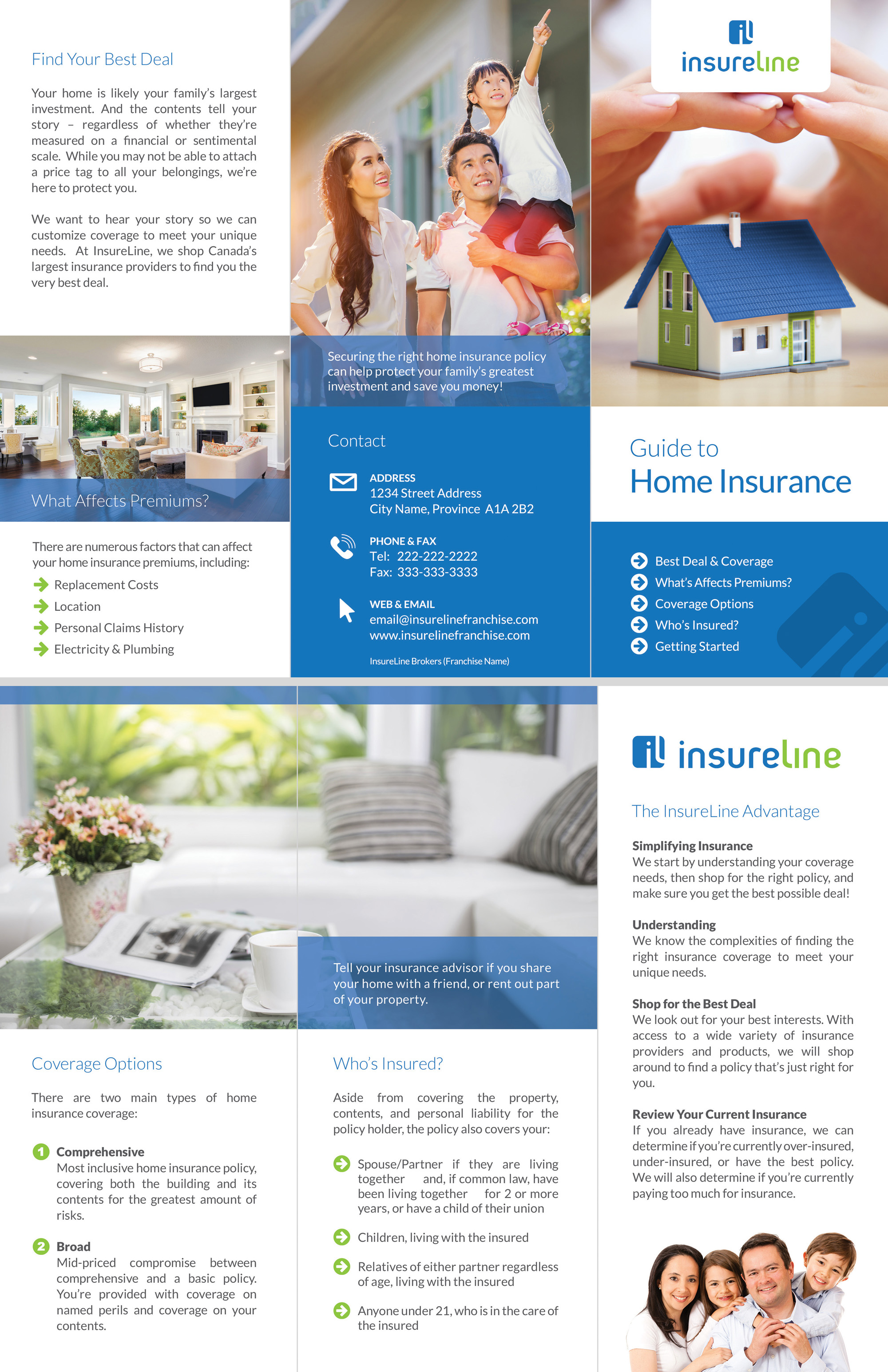 Home insurance brochure