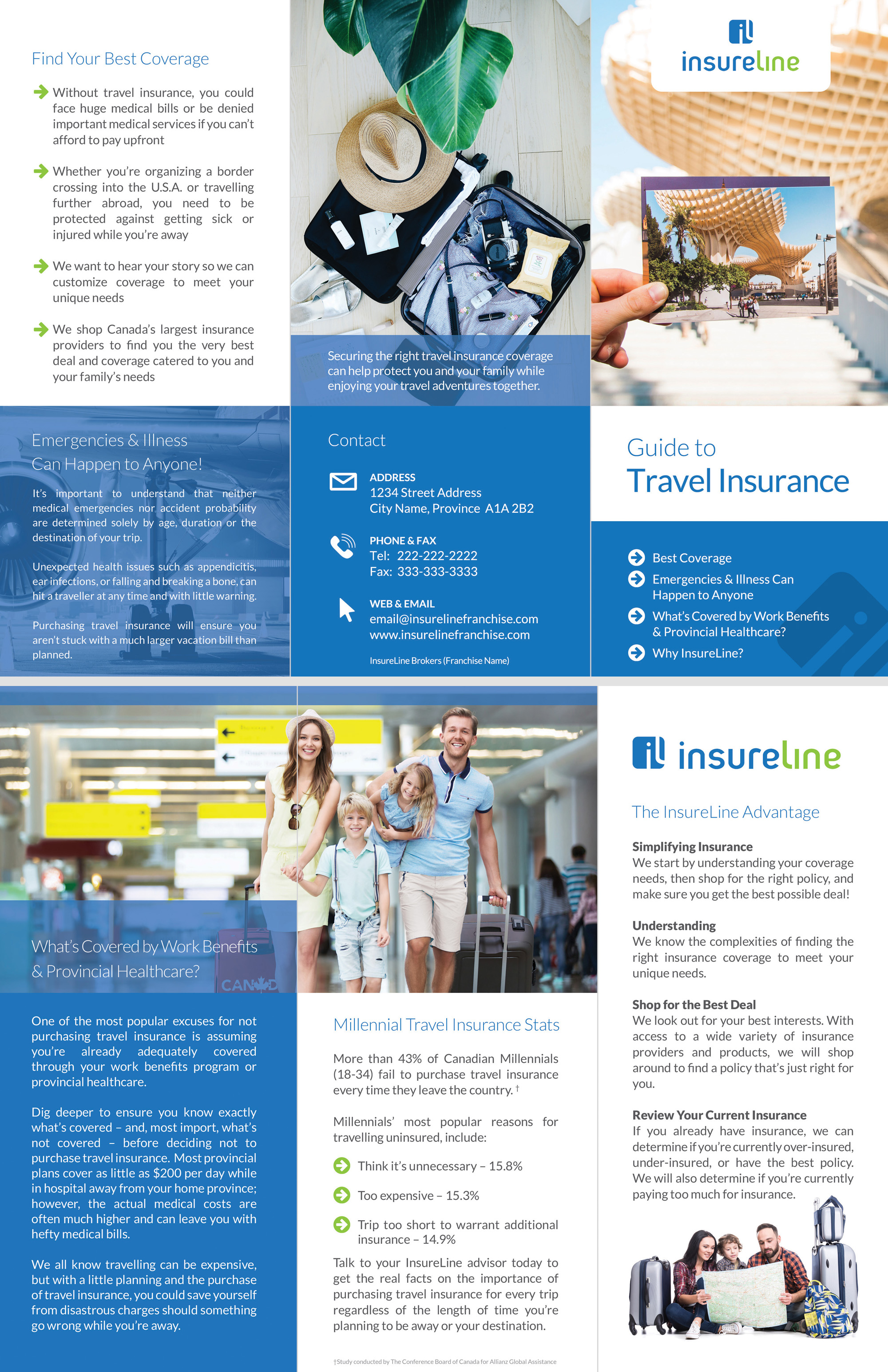 Travel insurance brochure