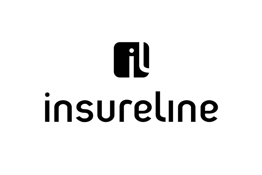 Stacked logo, black and white