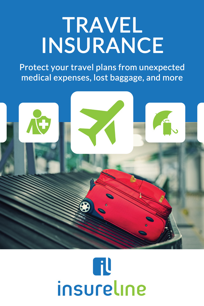 Travel insurance poster