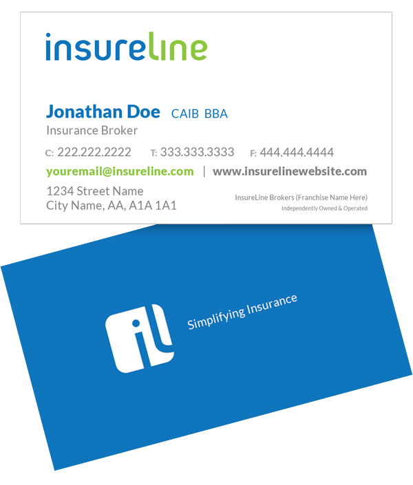 Business card without photo