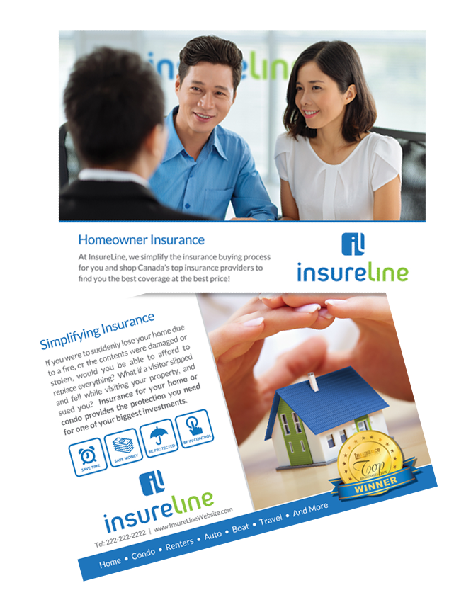 Home insurance postcard